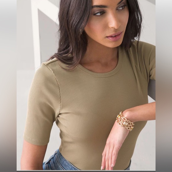 White House Black Market Tops - Foundation tee